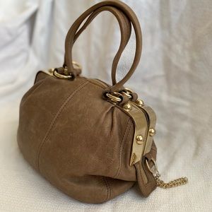 Dolce & Gabbana Tan Leather Shoulder Bag